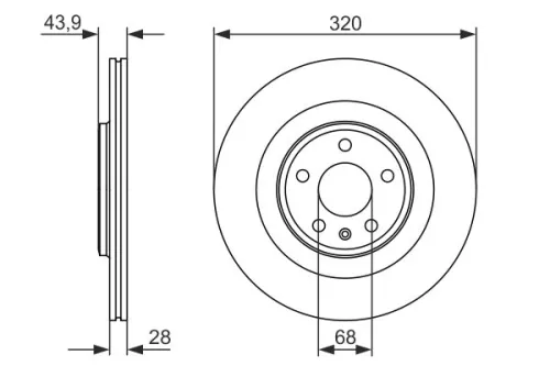 BOSCH Brake Disc (0986479552)