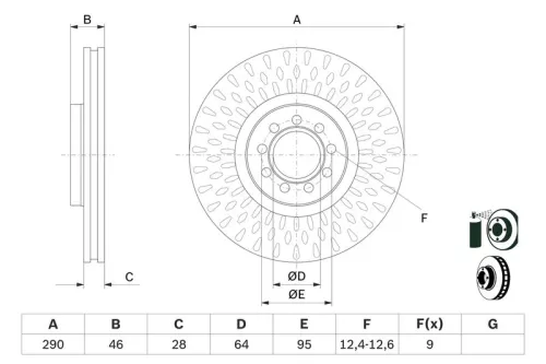 BOSCH Brake Disc (0986479718)