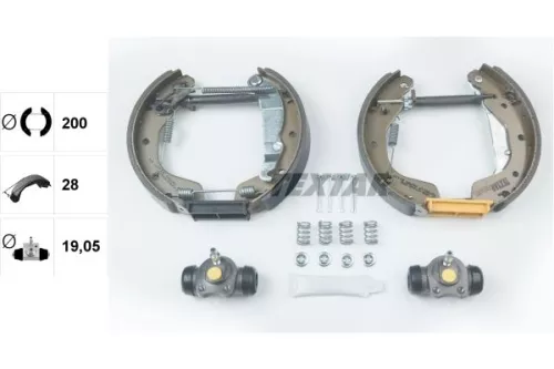 TEXTAR Brake Shoe Set (84044801)
