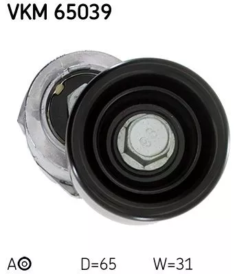 SKF Belt Tensioner, V-ribbed belt (VKM65039)
