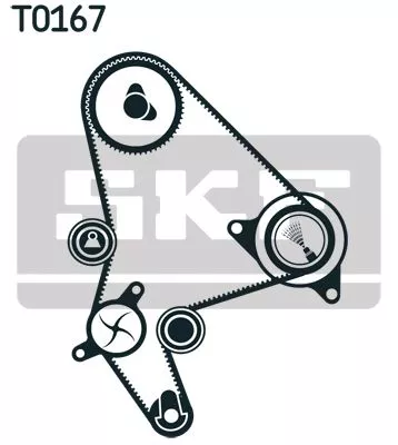SKF Water Pump & Timing Belt Kit (VKMC03264)