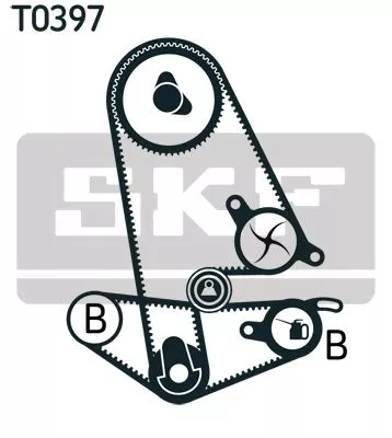 SKF Water Pump & Timing Belt Kit (VKMC93011)