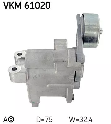 SKF Belt Tensioner, V-ribbed belt (VKM61020)