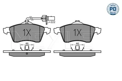 MEYLE Brake Pad Set, disc brake (0252188519/PD)