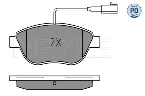 MEYLE Brake Pad Set, disc brake (0252370918/PD)
