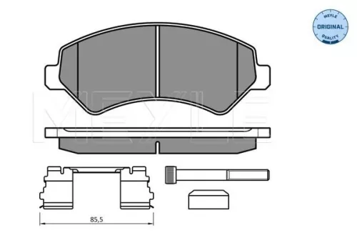 MEYLE Brake Pad Set, disc brake (0252446619/W2)