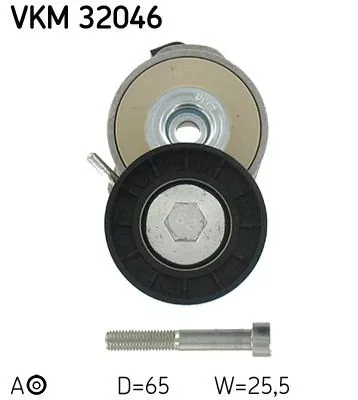 SKF Belt Tensioner, V-ribbed belt (VKM32046)