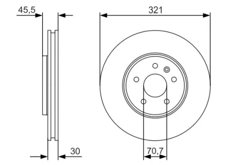 BOSCH Brake Disc (0986479667)