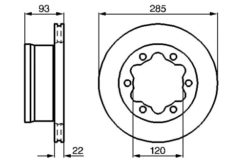 BOSCH Brake Disc (0986479B38)