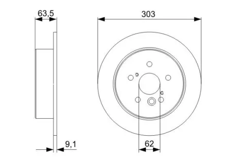 BOSCH Brake Disc (0986479C02)