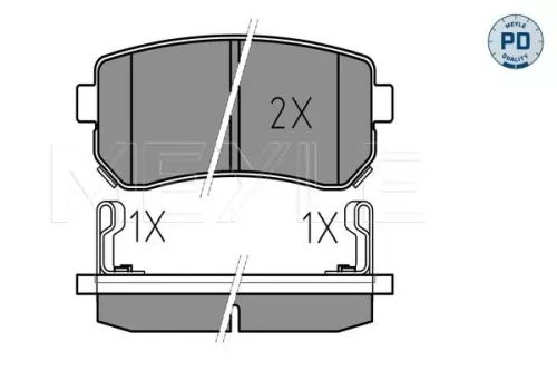 MEYLE Brake Pad Set, disc brake (0252432015/PD)
