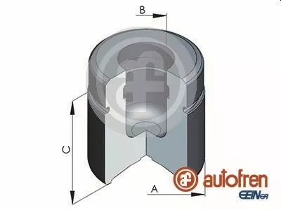 Piston, brake caliper
