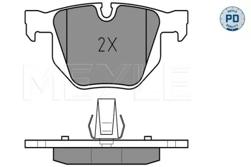 MEYLE Brake Pad Set, disc brake (0252373217/PD)