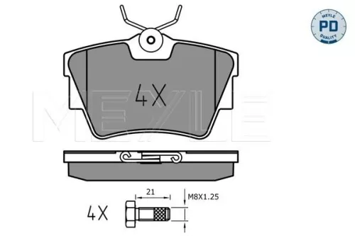 MEYLE Brake Pad Set, disc brake (0252398017/PD)