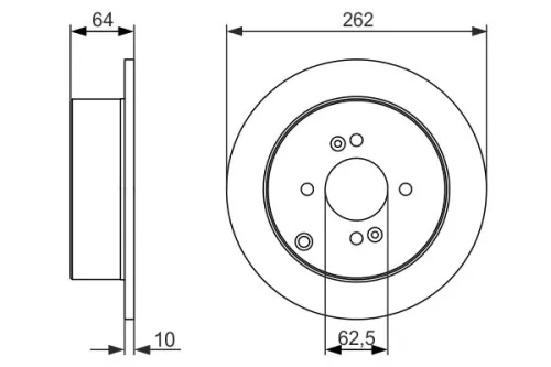 BOSCH Brake Disc (0986479C08)