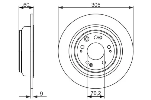 BOSCH Brake Disc (0986479740)