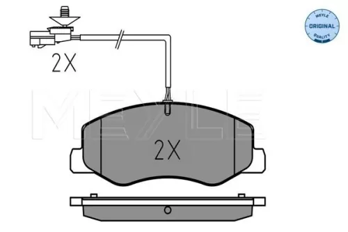 MEYLE Brake Pad Set, disc brake (0252517218/W)