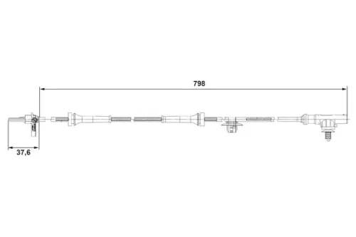 BOSCH Sensor, wheel speed (0265007687)
