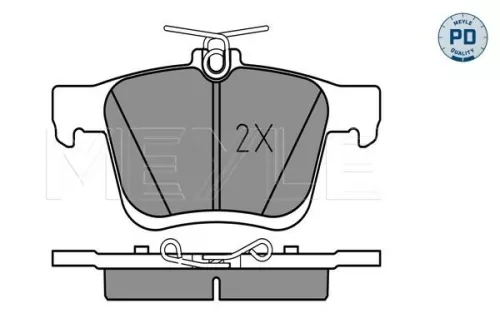 MEYLE Brake Pad Set, disc brake (0252500816/PD)