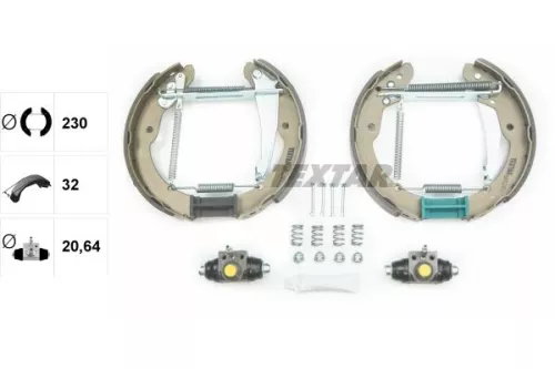 TEXTAR Brake Shoe Set (84052401)
