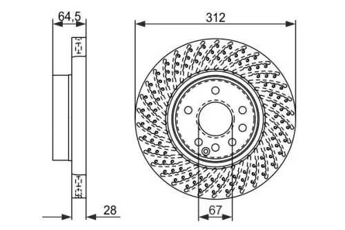 BOSCH Brake Disc (0986479072)