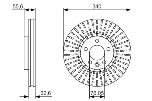 BOSCH Brake Disc (0986479546)