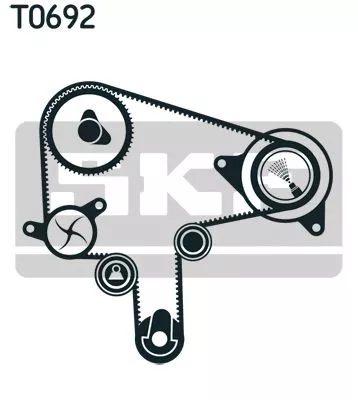 SKF Water Pump & Timing Belt Kit (VKMC94912)