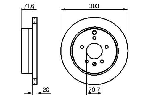 BOSCH Brake Disc (0986479268)