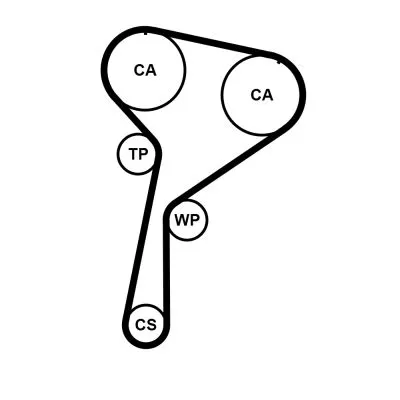 CONTINENTAL CTAM Timing Belt Kit (CT1184K1)