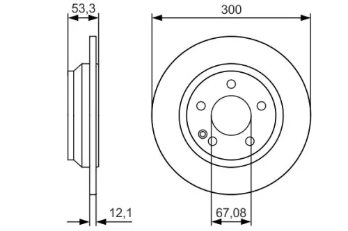 BOSCH Brake Disc (0986479D12)