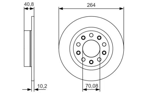 BOSCH Brake Disc (0986479C41)