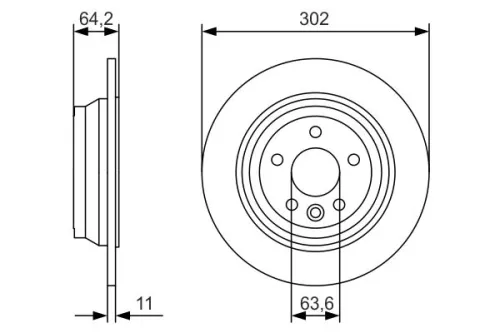 BOSCH Brake Disc (0986479B19)