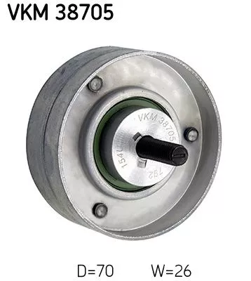 Deflection/Guide Pulley, V-ribbed belt