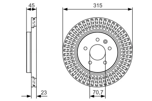 BOSCH Brake Disc (0986479C46)