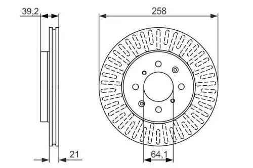 BOSCH Brake Disc (0986479594)