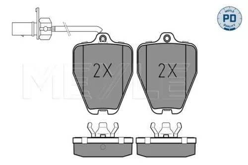 MEYLE Brake Pad Set, disc brake (0252145218/PD)