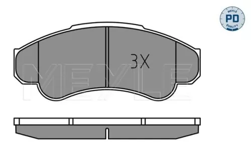 MEYLE Brake Pad Set, disc brake (0252391919/PD)