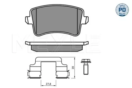 MEYLE Brake Pad Set, disc brake (0252460617-2/PD)