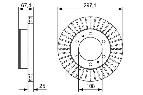 BOSCH Brake Disc (0986479A96)