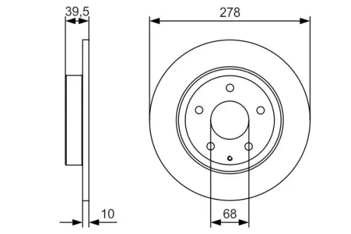 BOSCH Brake Disc (0986479C22)
