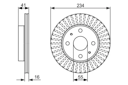 BOSCH Brake Disc (0986479C18)