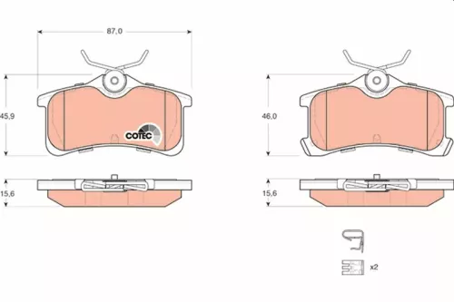 Brake Pad Set, disc brake