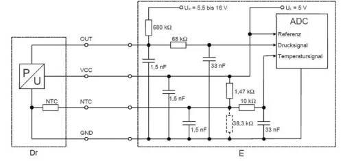 BOSCH Sensor, boost pressure (0281006076)