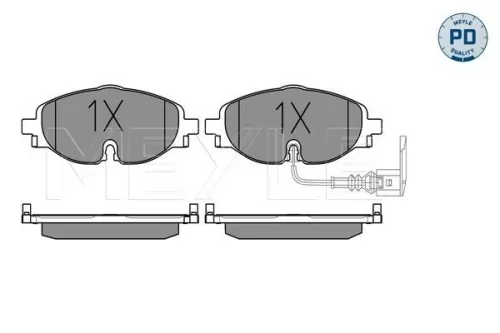 MEYLE Brake Pad Set, disc brake (0252568320/PD)