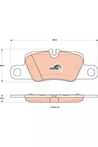 TRW Brake Pad Set, disc brake (GDB1849)