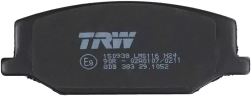TRW Brake Pad Set, disc brake (GDB383)