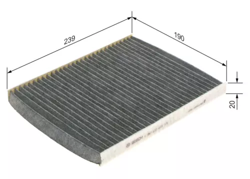 BOSCH Filter, cabin air (1987432415)