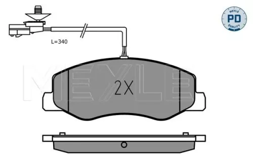 MEYLE Brake Pad Set, disc brake (0252517218/PD)