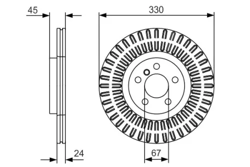 BOSCH Brake Disc (0986479C94)