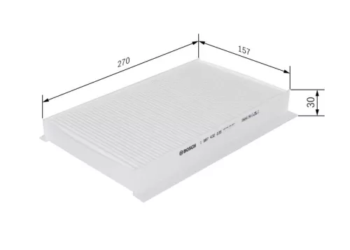 BOSCH Filter, cabin air (1987432235)